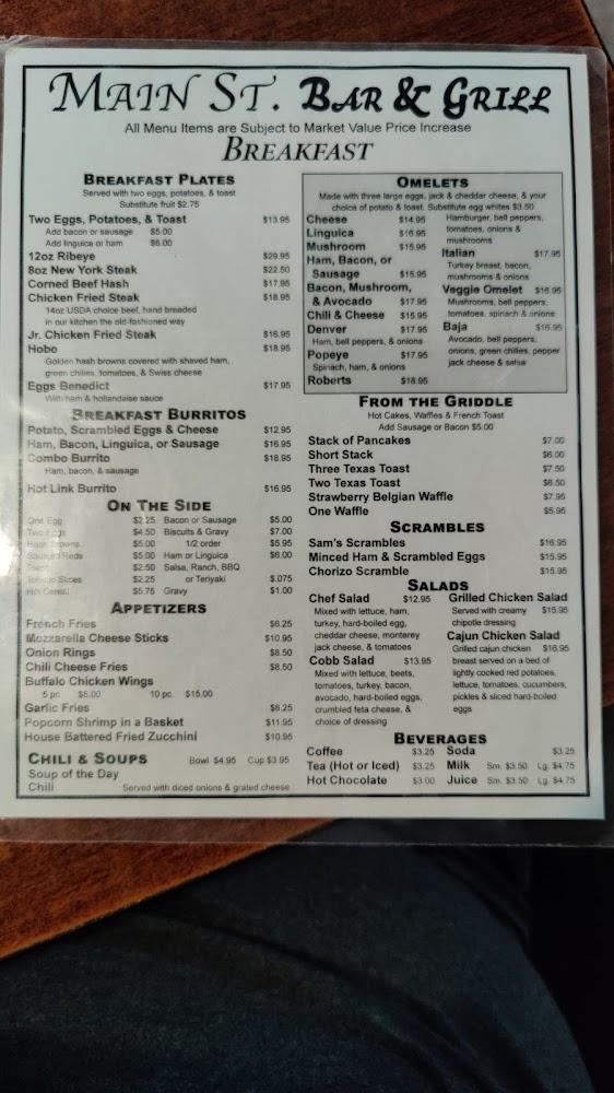 Main Street Bar & Grill Menu image 3